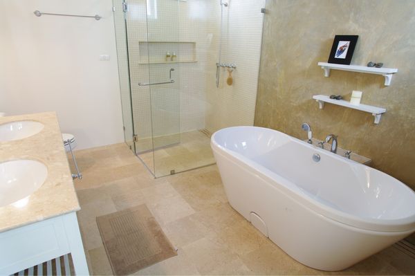House Clean - We deep-cleaned this bathroom and left it sparkling. We also specialize in construction clean-up, captured below. House Clean - We deep-cleaned this bathroom and left it sparkling. We also specialize in construction clean-up, captured below.