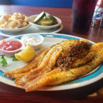 High Tide Harry's - Crab stuffed fillets & sides - Mac & cheese and marinated cucumbers with onions - Seafood Near Me - Orlando, Florida High Tide Harry's - Crab stuffed fillets & sides - Mac & cheese and marinated cucumbers with onions - Seafood Near Me - Orlando, Florida