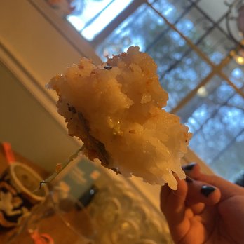 Pokeworks - This is one solid hunk of rice, individual grains indistinguishable-- like eating jello. - Hawaiian Near Me - El Paso, Texas Pokeworks - This is one solid hunk of rice, individual grains indistinguishable-- like eating jello. - Hawaiian Near Me - El Paso, Texas