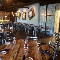 Forklift & Palate - Nice ambiance with the repurposed material theme.