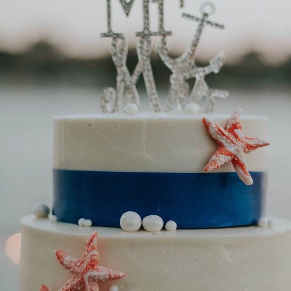 The Sweet Apron - My wedding cake with handmade star fish! - Bakeries Near Me The Sweet Apron - My wedding cake with handmade star fish! - Bakeries Near Me