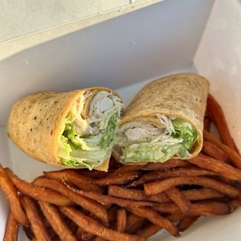 Viva Chicken - Caesar Wrap with Sweet Potato Fries - Peruvian Near Me - St. George, Utah