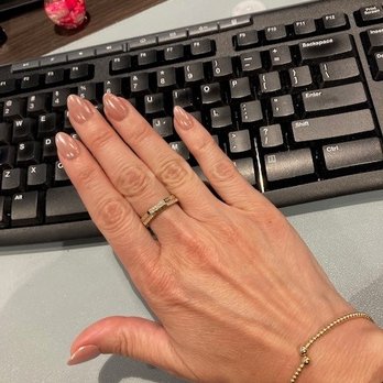 Nails Life Studio - Dip P55 with chrome - Nail Salons Near Me - Houston, Texas