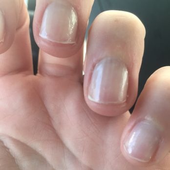The Nail Spa - A regular mani pedi for $42 and this is how the mani turned out. Seriously?! - Nail Salons Near Me - Carmel, Indiana