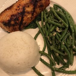Barley's Brewing - Salmon and green beans; always so good