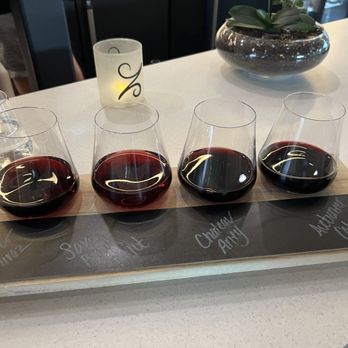 Zephyr Wine Bar - 10/12/24 My buddy's custom red flight - Wine Bars Near Me - Reno, Nevada