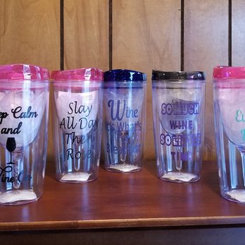 PK Winery - a row of tumblers on a table - Wineries Near Me - McDonald, Pennsylvania PK Winery - a row of tumblers on a table - Wineries Near Me - McDonald, Pennsylvania