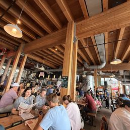 Huge dining room and seating outside as well. Huge dining room and seating outside as well.