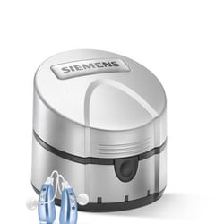 Lawrence Hearing - Rechargeable hearing aids and charger