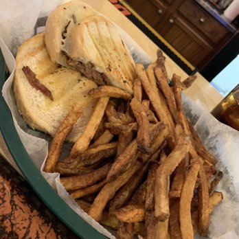 Bowser's - Grilled cheese with pork and fries. - Chicken Wings Near Me - Monaca, Pennsylvania