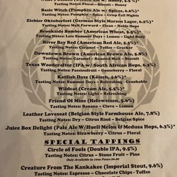 Craft beer selection Craft beer selection