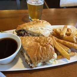 French Dip, Fries, Stardust IPA French Dip, Fries, Stardust IPA