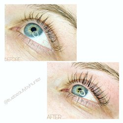 True Beauty By Hunter - Before and After Lash Lift + Tint