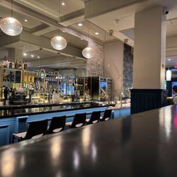 Rei Do Gado Brazilian Steakhouse - The bar and hot food buffet