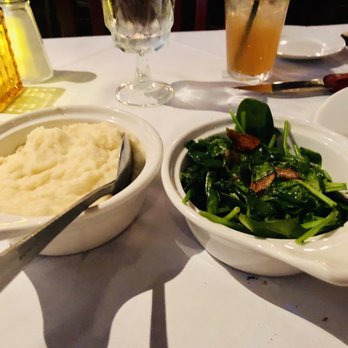 Pace's Steakhouse - Garlic Mashed Potatoes & Sauté Spinach - Steakhouses Near Me - Hauppauge, New York Pace's Steakhouse - Garlic Mashed Potatoes & Sauté Spinach - Steakhouses Near Me - Hauppauge, New York