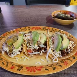 Alonso’s Burrito Express - 3 steak avocado tacos