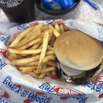 Boom-a-rang Diner - Burger basket with cheese! - Breakfast & Brunch Near Me - Ardmore, Oklahoma