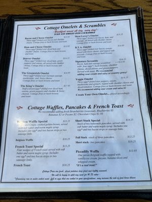 Menu photo 2 Cottage Cafe Spokane Valley, WA Menu photo 2 Cottage Cafe Spokane Valley, WA