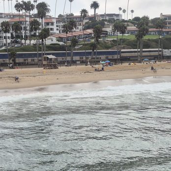 San Clemente Pier - Amtrak train to Goleta. - Beaches Near Me - San Clemente, California San Clemente Pier - Amtrak train to Goleta. - Beaches Near Me - San Clemente, California