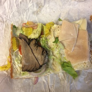 Deli Delicious - Extra meat consist of one folded slice of roast beef in one and a half folded slices of turkey. Waste of money - Delis Near Me - Turlock, California Deli Delicious - Extra meat consist of one folded slice of roast beef in one and a half folded slices of turkey. Waste of money - Delis Near Me - Turlock, California