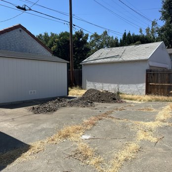 Big Blue Junk Removal - Finally a clean backyard!! The dirt we asked them to leave since we're using it for our garden beds. - Junk Removal & Hauling Near Me Big Blue Junk Removal - Finally a clean backyard!! The dirt we asked them to leave since we're using it for our garden beds. - Junk Removal & Hauling Near Me