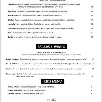 Pub 15 - the menu of the restaurant - Pubs Near Me - Bedford, Indiana
