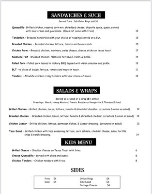 Menu photo 3 Pub 15 Bedford, IN