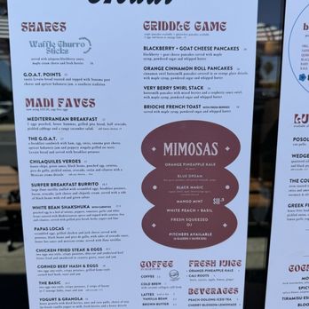 Madi - Menu - Breakfast & Brunch Near Me - San Diego, California Madi - Menu - Breakfast & Brunch Near Me - San Diego, California