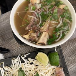 Pho with bone in beef