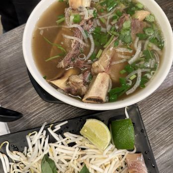 Saigon Eden - Pho with bone in beef - Vietnamese Near Me - Chino Hills, California