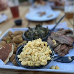 Fox & Locke - Collard greens and okra were great! Beef brisket was as good as it gets.