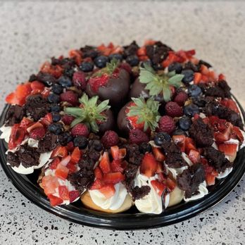 Cinnaholic - a dessert with strawberries and chocolate - Bakeries Near Me - College Station, Texas Cinnaholic - a dessert with strawberries and chocolate - Bakeries Near Me - College Station, Texas