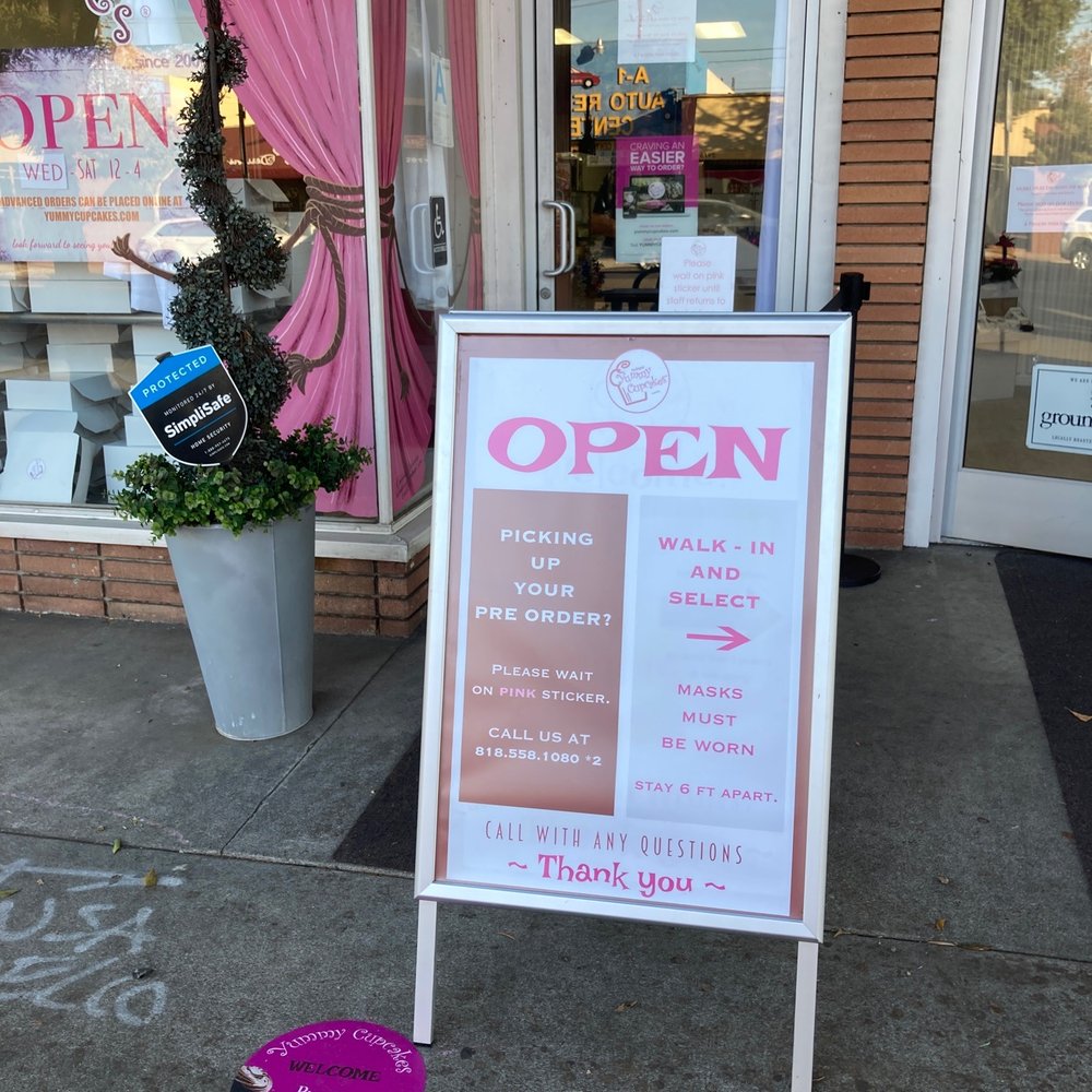 Yummy Cupcakes - a sign in front of a store - Desserts Near Me - Burbank, California Yummy Cupcakes - a sign in front of a store - Desserts Near Me - Burbank, California