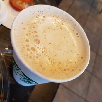 Starbucks - Flat white or cappuccino. Yes i ordered the flat white because of the espresso on the edge. - Coffee & Tea Near Me - Honolulu, Hawaii