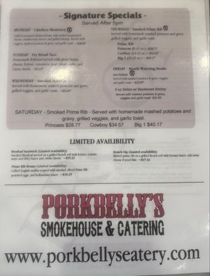 Menu photo 6 Pork Belly's Eatery and Catering St. George, UT