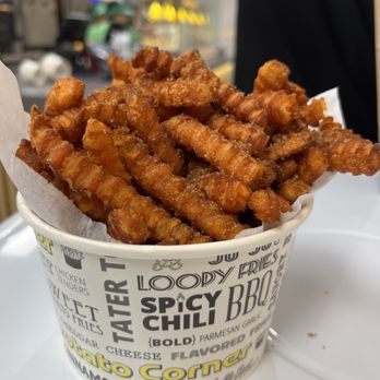 Potato Corner - Giga size sweet potato fries with cinnamon sugar - Fast Food Near Me - Waipahu, Hawaii Potato Corner - Giga size sweet potato fries with cinnamon sugar - Fast Food Near Me - Waipahu, Hawaii