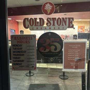 Cold Stone Creamery - They publicize the WRONG store hours! - Ice Cream & Frozen Yogurt Near Me - Covina, California Cold Stone Creamery - They publicize the WRONG store hours! - Ice Cream & Frozen Yogurt Near Me - Covina, California