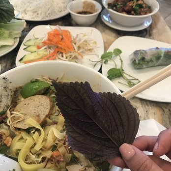 Que Huong Bistro - Only restaurant that actually serve these purple basils! - Vietnamese Near Me - Houston, Texas Que Huong Bistro - Only restaurant that actually serve these purple basils! - Vietnamese Near Me - Houston, Texas