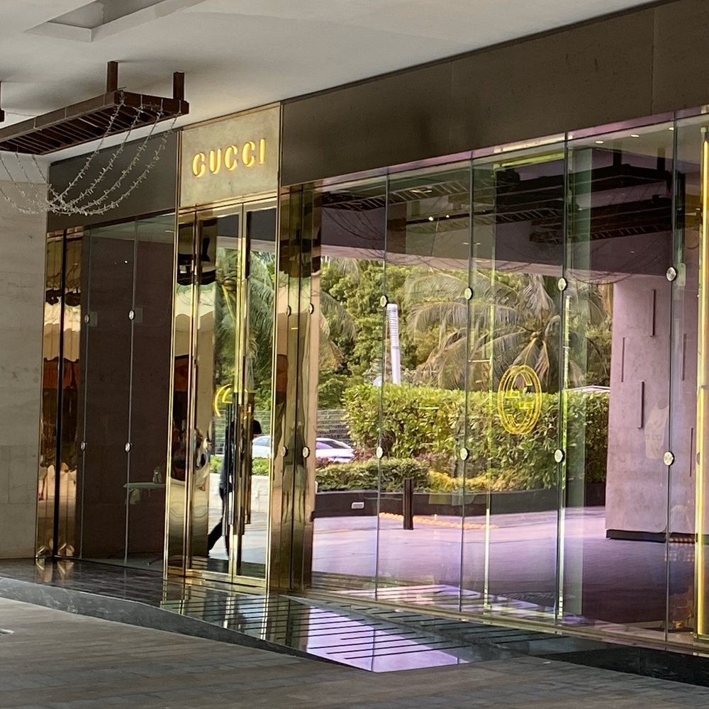 Gucci - Outside of Gucci, located at the far end of Fashion Harbour. - Cosmetics & Beauty Supply Near Me - Cancún, ROO Gucci - Outside of Gucci, located at the far end of Fashion Harbour. - Cosmetics & Beauty Supply Near Me - Cancún, ROO