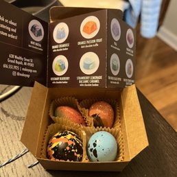 Four piece chocolate box