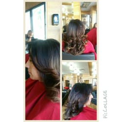 Elite Hair Design - Umbre techniques, caramel and honey + dark brown.
