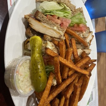 Milford Diner - Chicken triple layer sandwich with gluten free bread - Diners Near Me - Milford, Pennsylvania Milford Diner - Chicken triple layer sandwich with gluten free bread - Diners Near Me - Milford, Pennsylvania