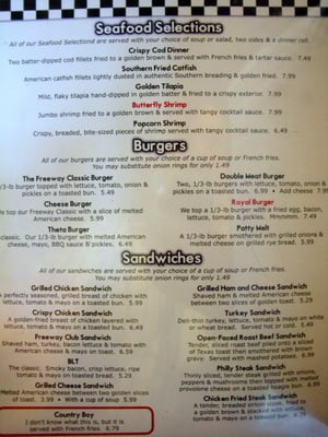 Menu photo 3 Freeway Cafe Tulsa, OK