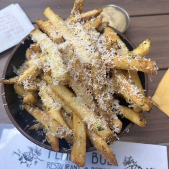Flying Bull Restaurant & Brewery - Truffle fries - Burgers Near Me - Durham, North Carolina Flying Bull Restaurant & Brewery - Truffle fries - Burgers Near Me - Durham, North Carolina