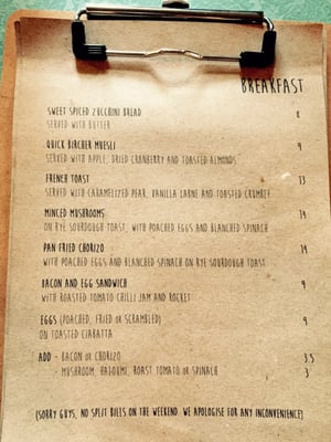 Menu photo 2 Mister Sunshine's Thebarton, SA
