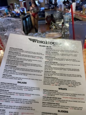 Menu photo 2 WingHouse Bar & Grill Pinellas Park, FL