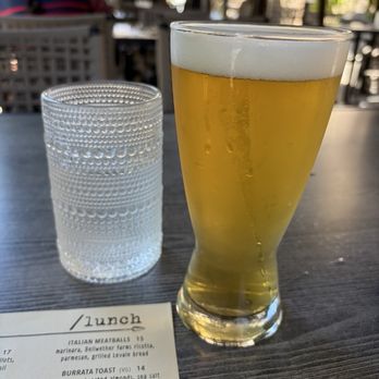 Los Gatos Parkside - Delicious and refreshing blonde ale recommended by my server. Lovely shady patio! - Cocktail Bars Near Me - Los Gatos, California