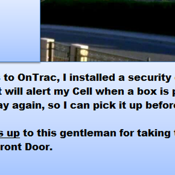 OnTrac - Thank you for take the extra steps to my Front Door. You earned this 5 stars review. - Couriers & Delivery Services Near Me - Commerce, California OnTrac - Thank you for take the extra steps to my Front Door. You earned this 5 stars review. - Couriers & Delivery Services Near Me - Commerce, California