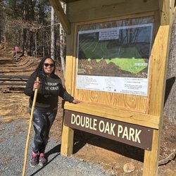 Double Oak Park - Trail Map at main entrance