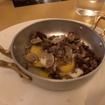 La Taverna di San Giuseppe - Quail egg, polenta and truffle - Tuscan Near Me - Siena, SI La Taverna di San Giuseppe - Quail egg, polenta and truffle - Tuscan Near Me - Siena, SI